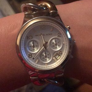 Michael Kors two toned metal watch